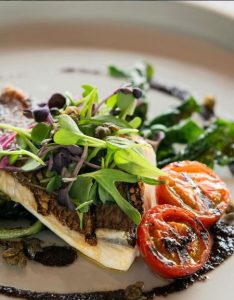 Baked Haddock with Swiss Chard and Tomatoes