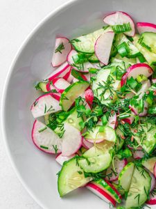 Radish Cucumber Salad