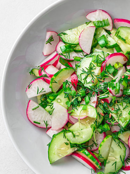 Radish Cucumber Salad