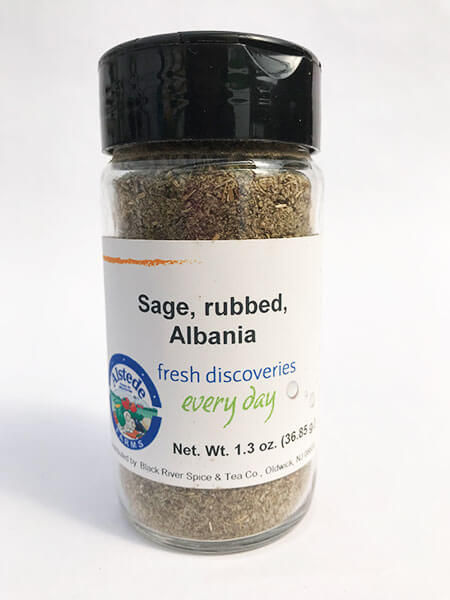 Albanian Rubbed Sage in a Spice Jar by Firehouse Flavors