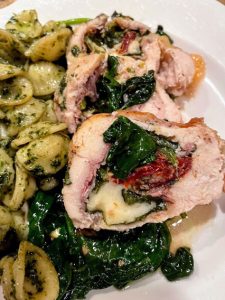 Spinach, Prosciutto, Provolone Stuffed Chicken