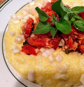Polenta with Corn and Roasted Tomatoes