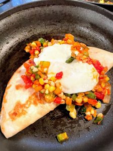 Vegetable and Egg Quesadilla