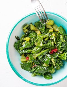 Sauteed Rainbow Swiss Chard