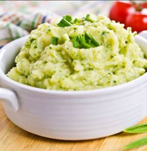 Garlic Spinach Mashed Potatoes