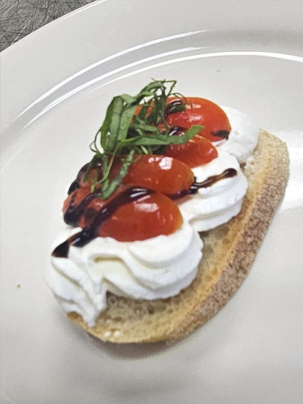 Roasted Cherry Tomato Crostini