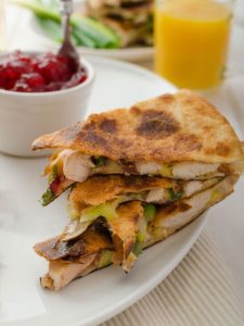 Thanksgiving Leftover Quesadilla