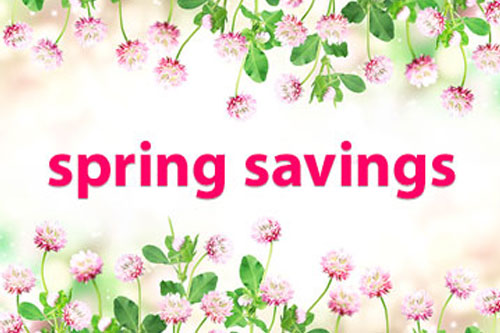 Springtime Savings