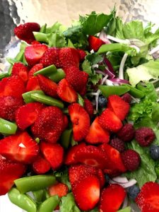 Alstede Farms Snow Pea and Strawberry Salad