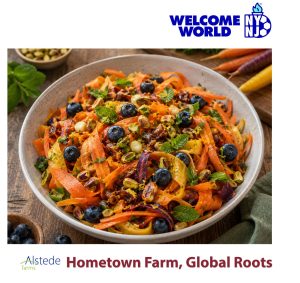 Moroccan Carrot Blueberry Salad