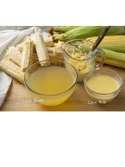 Corn Broth, Corn Milk