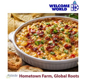 Hot Honey Bacon Corn Dip